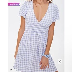 Forever 21 Light Purple Plaid Dress